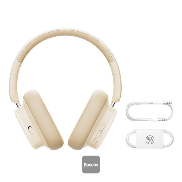Baseus Bowie H1i Noise-Cancellation Wireless Headphones Stellar White