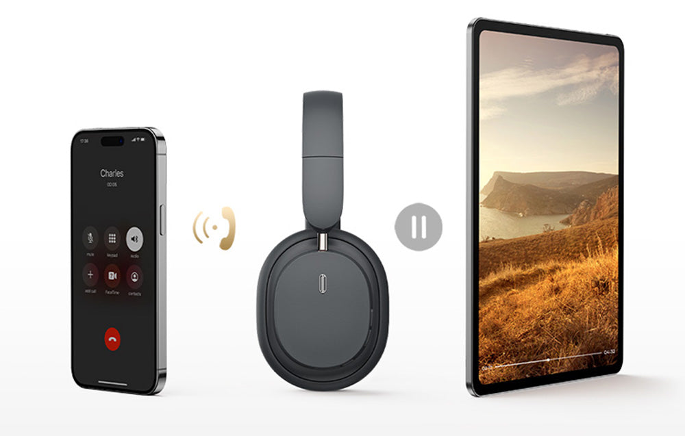 Baseus Bowie D05 Wireless Headphones Grey