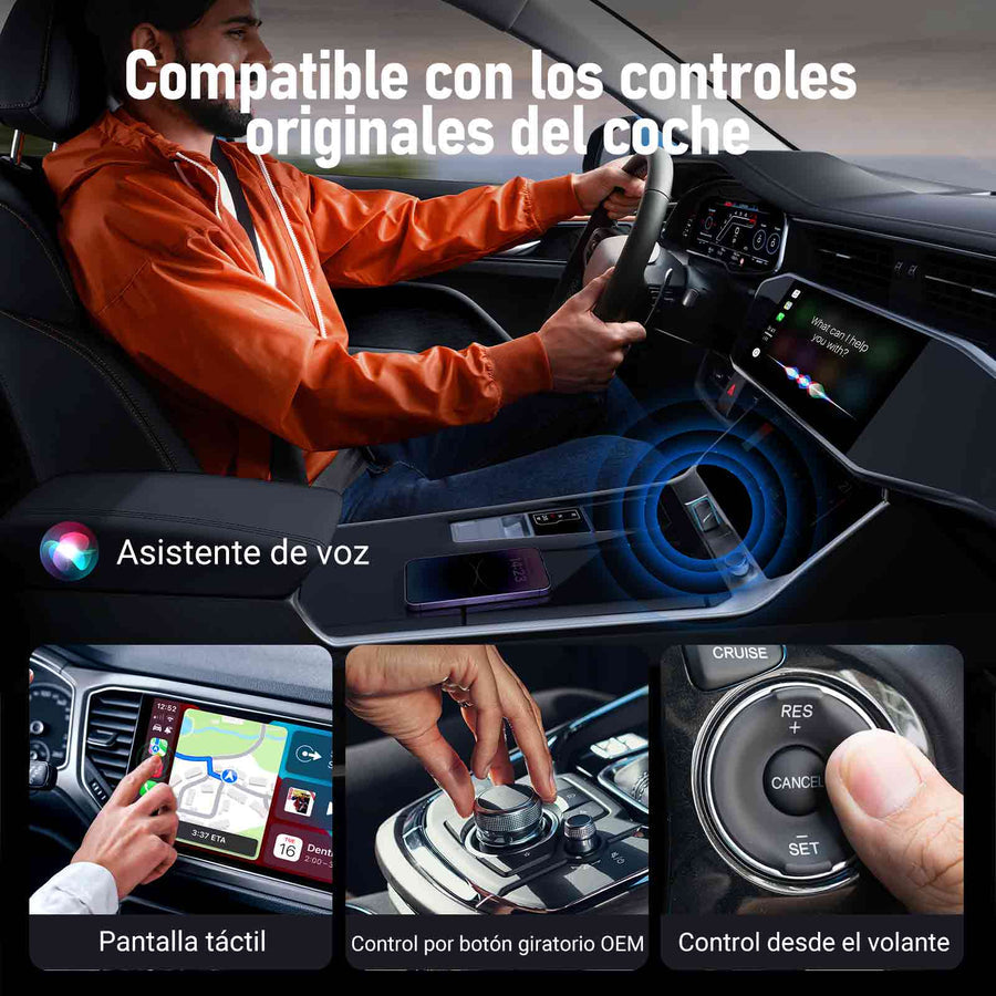 Adaptateur Universel Sans Fil Lemorele P90 pour CarPlay et Android Auto