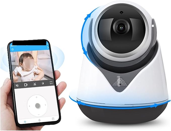 AI smart home Caméra de Surveillance Intérieure WiFi 3MP - Vision Nocturne, Détection de Mouvement et Contrôle à Distance