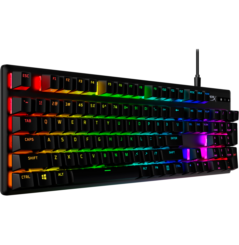 Clavier de jeu mécanique HyperX Alloy Origins PBT HX Rouge - AZERTY (639N3AA)