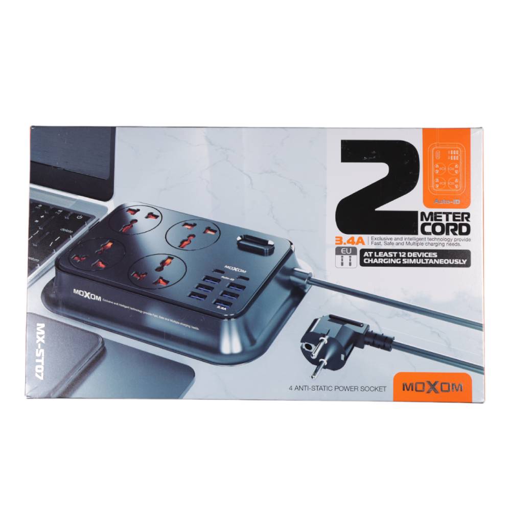 MULTIPRISE INTELLIGENTE DE VOYAGE 2 MÈTRES MX-ST07