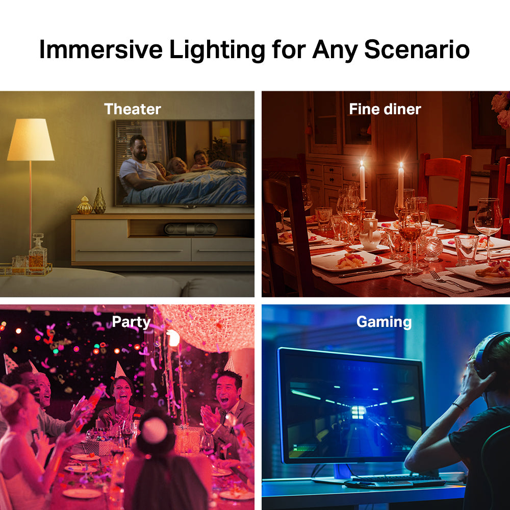 TAPO SMART WIFI LIGHT BULB MULTICOLOR E27 PACK DE 2