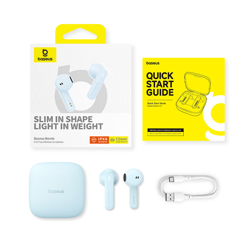 Baseus Bowie E16 True Wireless Earphones Galaxy Blue
