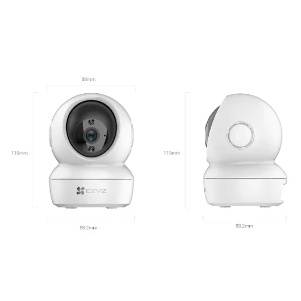 Caméra Intelligente Pan & Tilt EZVIZ H6c 2K+ – Surveillance 4MP à 360° avec IA