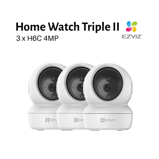 Caméra Intelligente Pan & Tilt EZVIZ H6c 2K+ – Surveillance 4MP à 360° avec IA