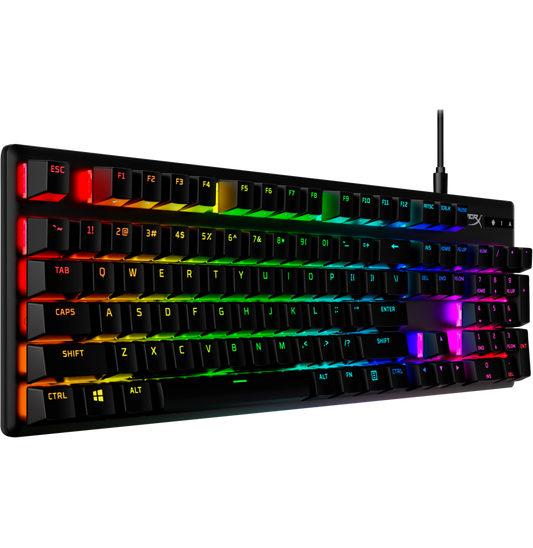 Clavier de jeu mécanique HyperX Alloy Origins PBT HX Rouge - AZERTY (639N3AA)
