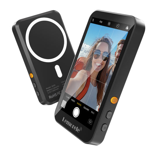 Écran Selfie Magnétique Lemorele R600 avec Télécommande Bluetooth