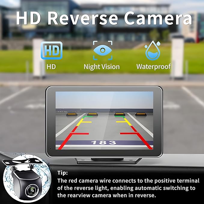 Écran Voiture Portable 7" 7002CP avec CarPlay & Android Auto Sans Fil