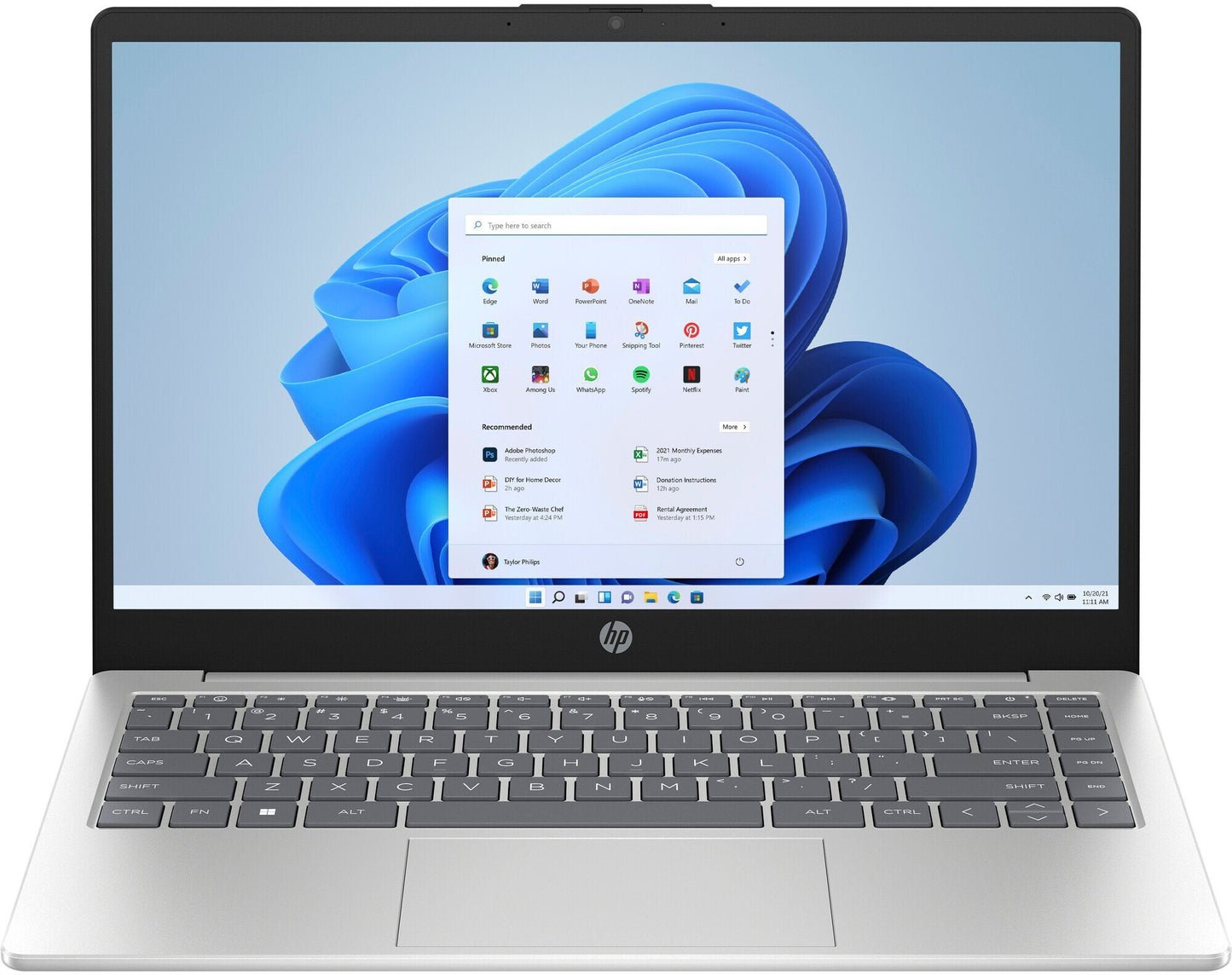 HP 14 i5 8GB 512SSD W11H SILVER 1Y(845A4EA)
