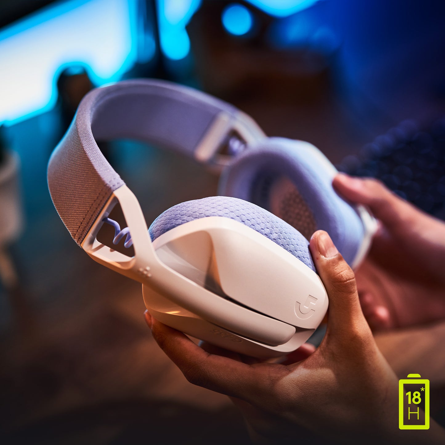 Logitech G G435 Casque Sans fil Arceau Jouer Bluetooth Blanc