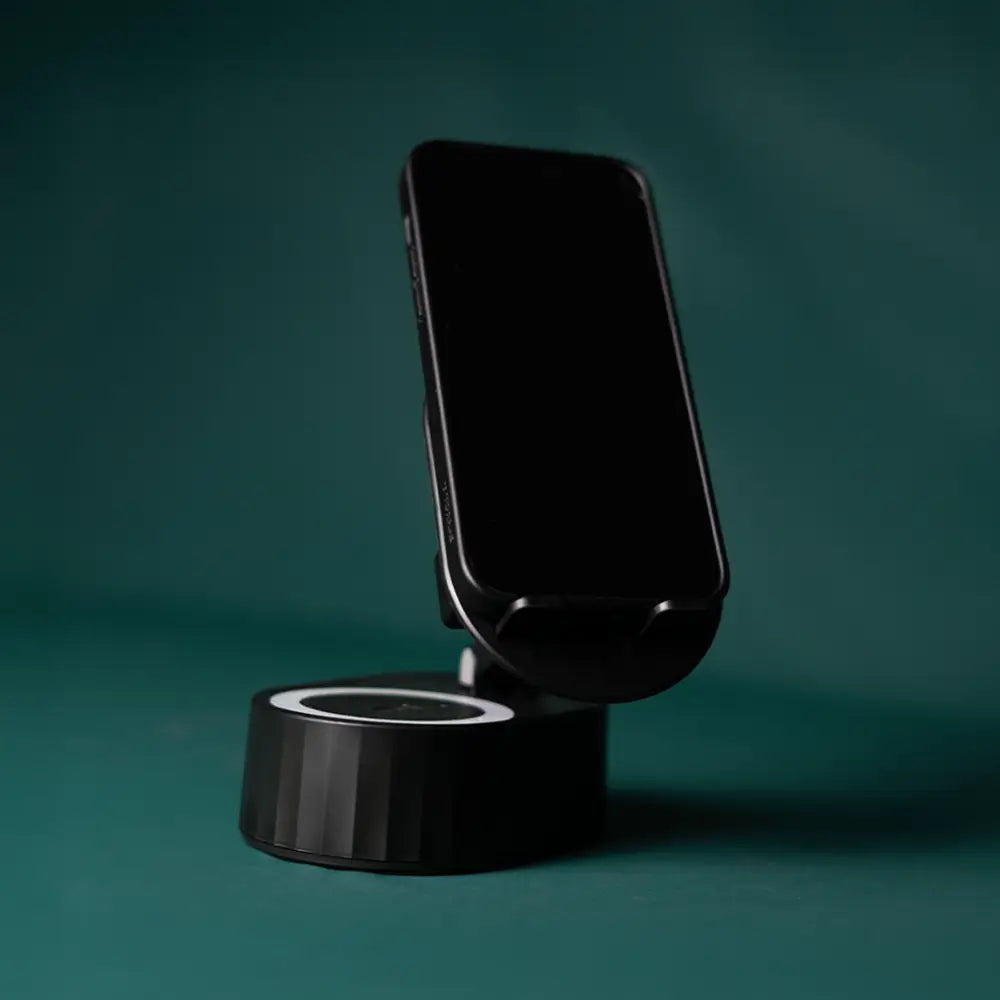 Support Haut-Parleur Bluetooth - Double Support Téléphone avec Lumières RGB et Lecteur Audio Portable